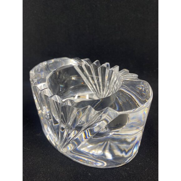 Vintage Mikasa Votive Candle Holder Lead Crystal Cut Clear Glass Heavy - Picture 6 of 12